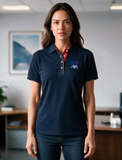PLAYERA TIPO POLO DRY FIT SEGUROS AXA DAMA