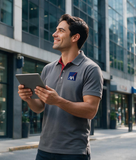 PLAYERA TIPO POLO DRY FIT SEGUROS AXA CABALLERO