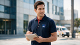 PLAYERA TIPO POLO DRY FIT SEGUROS AXA CABALLERO
