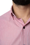 CAMISA FORMAL SLIM FIT MANGA CORTA MÚNICH HOMBRE #Color_Blanco / Rojo
