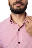 CAMISA FORMAL SLIM FIT MANGA CORTA MÚNICH HOMBRE #Color_Blanco / Rojo