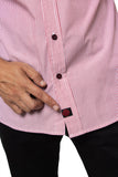 CAMISA FORMAL SLIM FIT MANGA CORTA MÚNICH HOMBRE #Color_Blanco / Rojo
