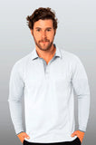 PLAYERA POLO SUSTENTABLE BILBAO HOMBRE MANGA LARGA