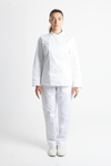 FILIPINA DE CHEF DAMA BEIRUT MANGA 3/4 #Color_Blanco - Gris
