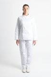 FILIPINA DE CHEF DAMA BEIRUT MANGA 3/4 #Color_Blanco - Gris
