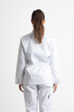 FILIPINA DE CHEF DAMA BEIRUT MANGA 3/4 #Color_Blanco - Gris