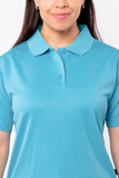 PLAYERA POLO CARACAS DAMA #Color_Azul Celeste
