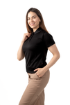 PLAYERA POLO CARACAS DAMA #Color_Negro