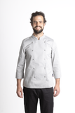 FILIPINA DE CHEF HOMBRE MANILA MANGA 3/4 #Color_Gris