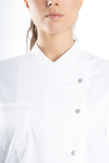 FILIPINA DE CHEF DAMA ZÚRICH MANGA 3/4 #Color_Blanco