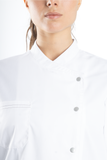 FILIPINA DE CHEF DAMA ZÚRICH MANGA 3/4 #Color_Blanco