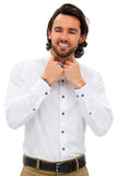 CAMISA FORMAL SLIM FIT MANGA CORTA BIRMINGHAM HOMBRE
