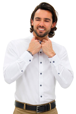 CAMISA FORMAL SLIM FIT MANGA CORTA BIRMINGHAM HOMBRE