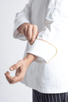 FILIPINA DE CHEF HOMBRE BEIRUT MANGA 3/4 #Color_Blanco - Dorado
