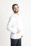 FILIPINA DE CHEF HOMBRE BEIRUT MANGA 3/4 #Color_Blanco - Dorado
