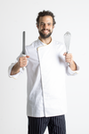 FILIPINA DE CHEF HOMBRE BEIRUT MANGA 3/4 #Color_Blanco - Dorado
