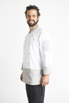FILIPINA DE CHEF LONDRES MANGA 3/4 CABALLERO #Color_Blanco - Gris