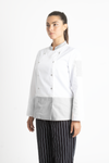 FILIPINA DE CHEF DAMA LONDRES MANGA 3/4 #Color_Gris
