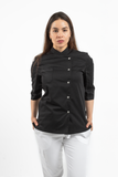 FILIPINA DE CHEF DAMA ZÚRICH MANGA 3/4 #Color_Negro