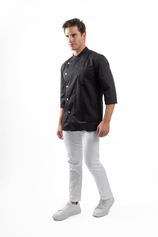 FILIPINA DE CHEF HOMBRE ZÚRICH MANGA 3/4
#Color_Negro