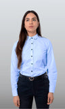 CAMISA FORMAL SLIM FIT MANGA LARGA BIRMINGHAM MUJER