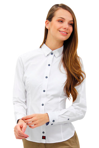 CAMISA FORMAL SLIM FIT MANGA LARGA BIRMINGHAM MUJER